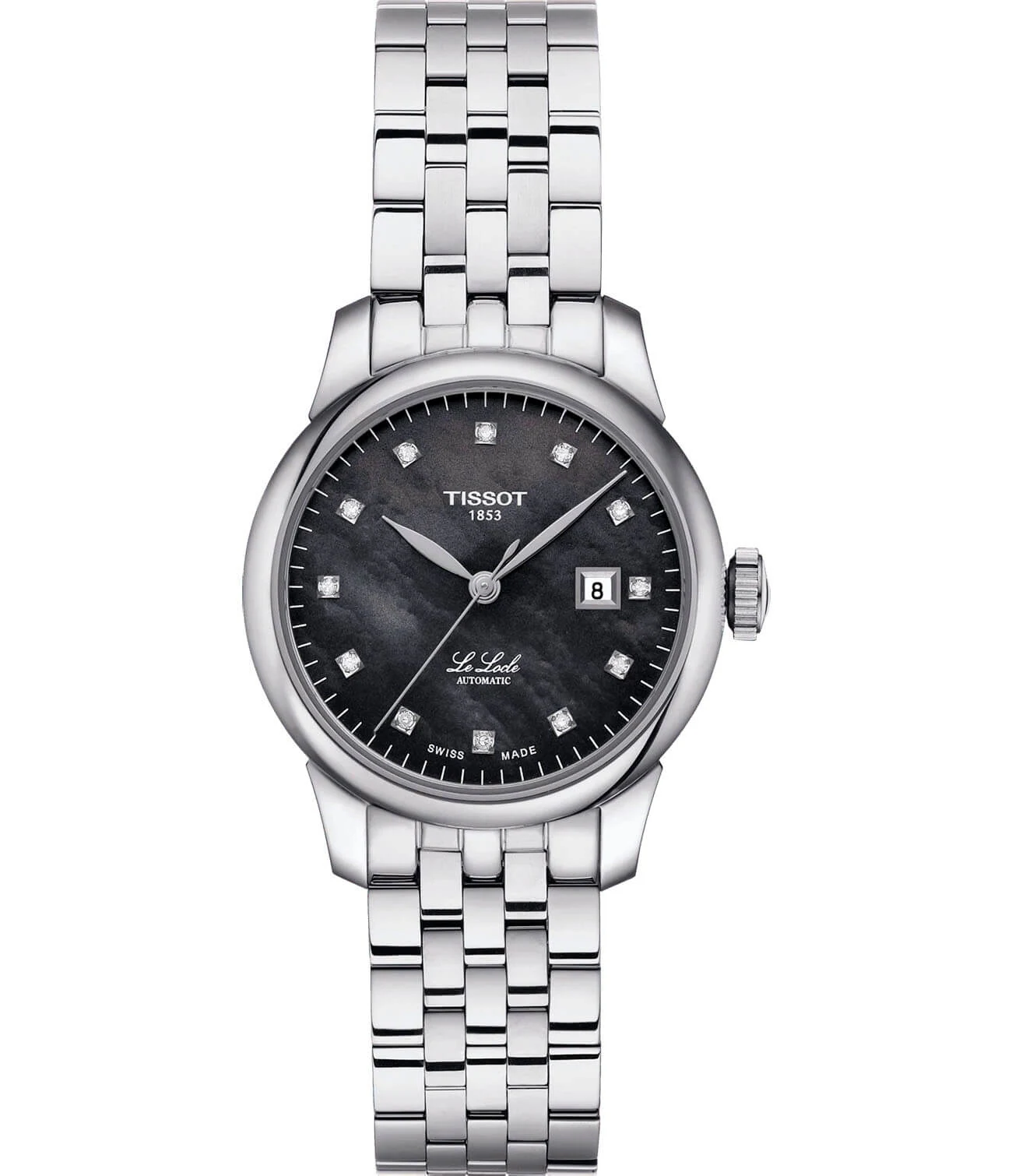 Tissot Le Locle Automatic Lady 29 мм — чёрный перламутровый циферблат