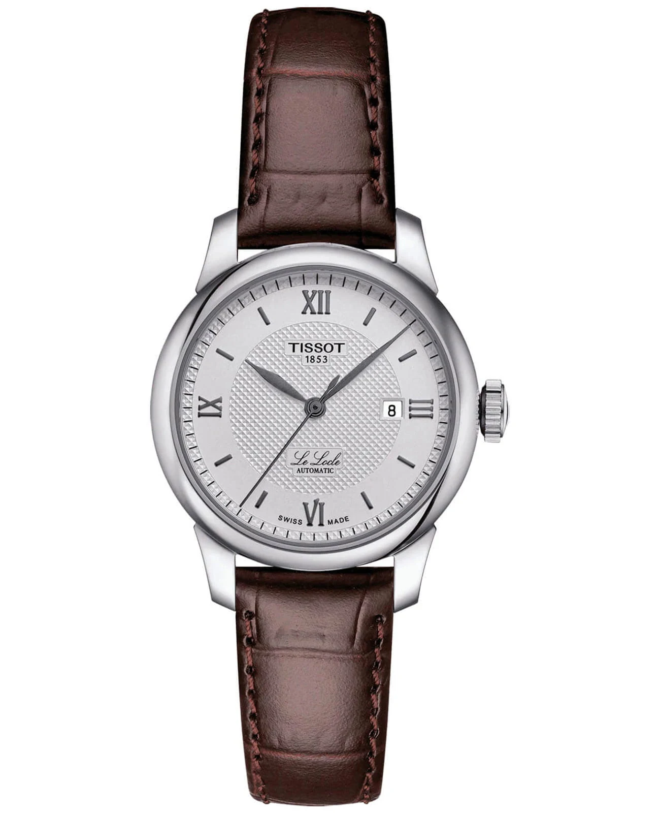 Tissot Le Locle Automatic 29 мм — белый циферблат, кожаный ремешок