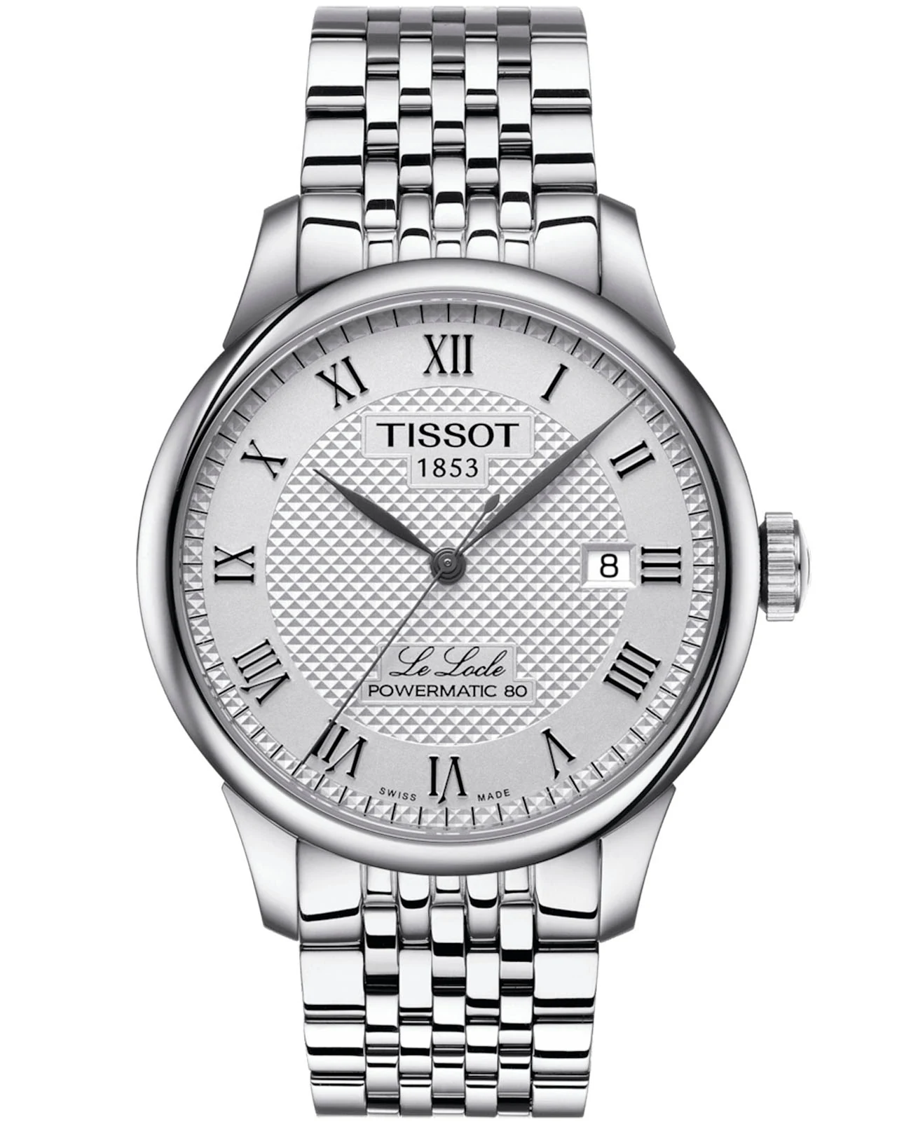 Tissot Le Locle Automatic 39,3 мм — серебристый циферблат, стальной браслет