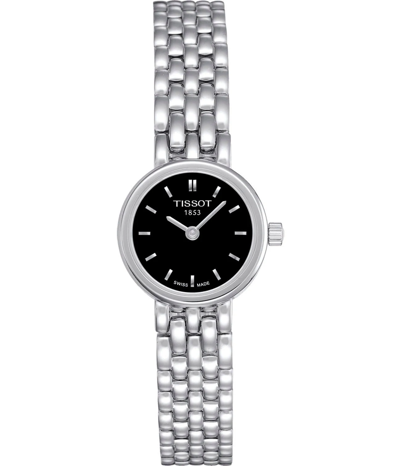 Tissot Lovely Round 19,5 мм — чёрный циферблат