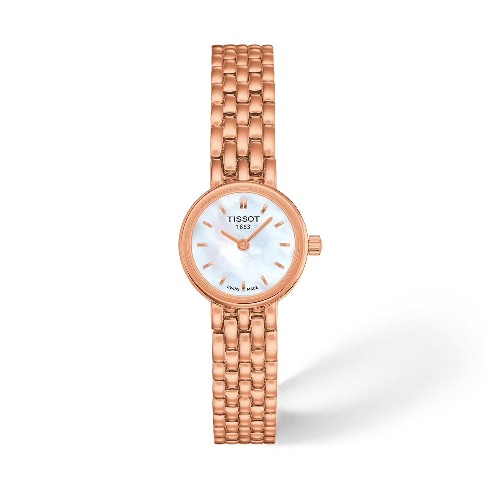 Tissot Lovely Round 19,5 мм — белый перламутровый циферблат