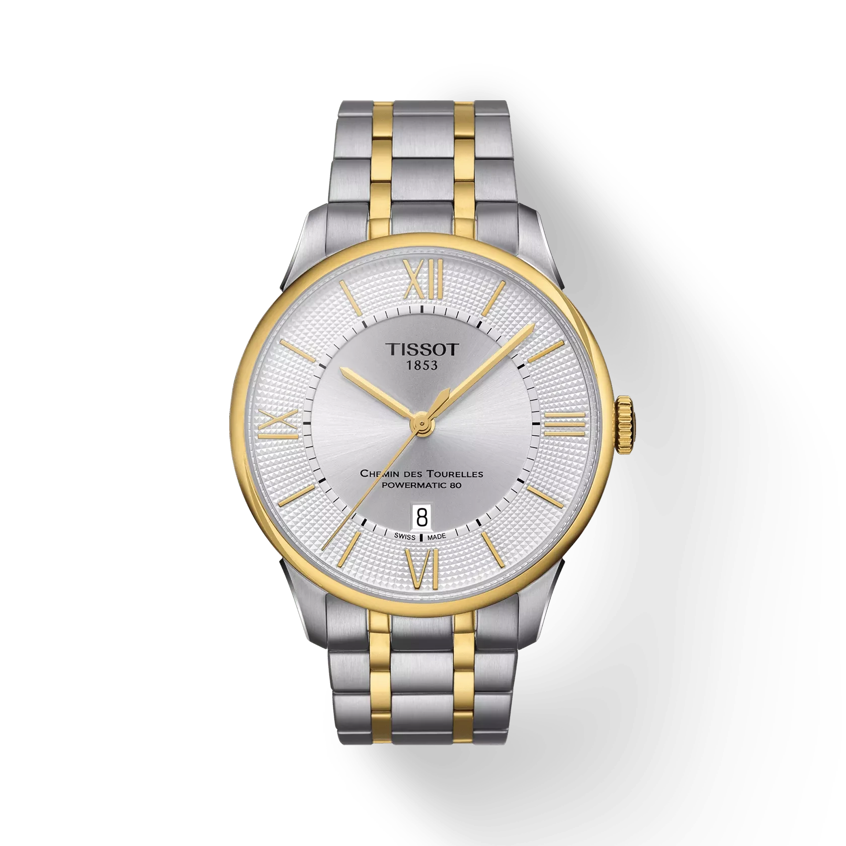 Tissot Chemin des Tourelles Powermatic 80 42 мм — серебристый циферблат, стальной браслет,… — арт. T099.407.22.038.00