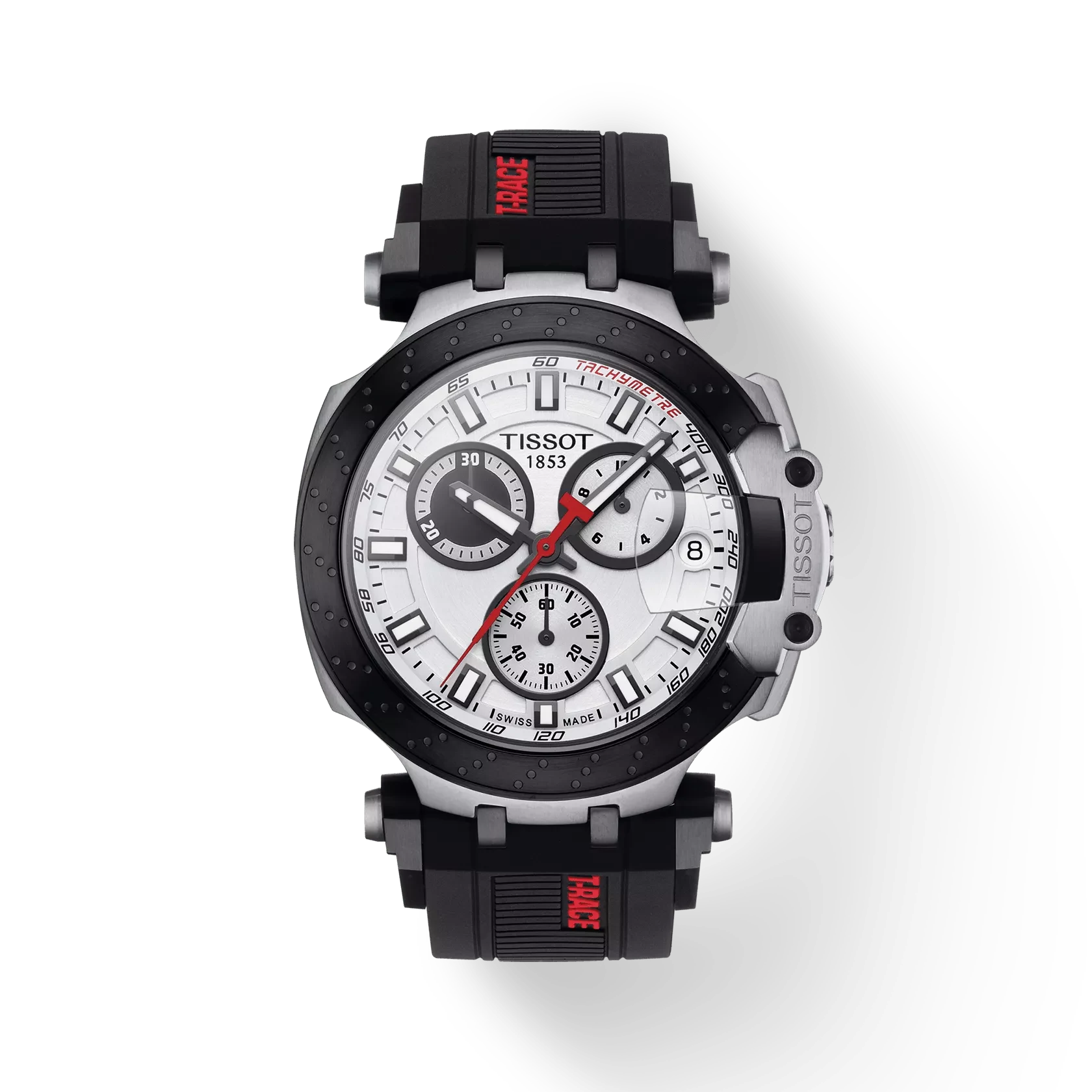 Tissot T-Race Chronograph 43 мм — белый циферблат