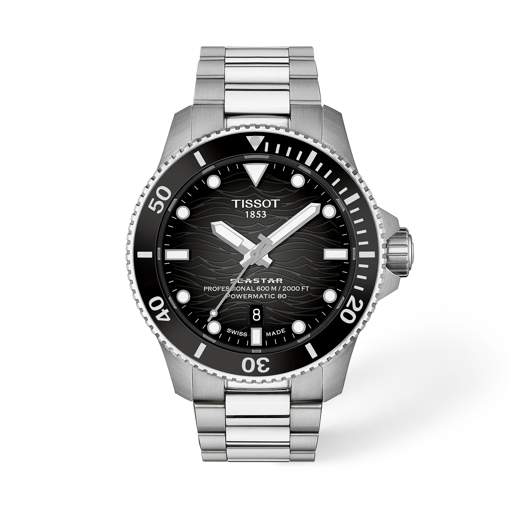 Tissot Seastar 2000 Professional Automatic 44 мм — циферблат с серым градиентом, стальной… — арт. T120.907.11.051.00