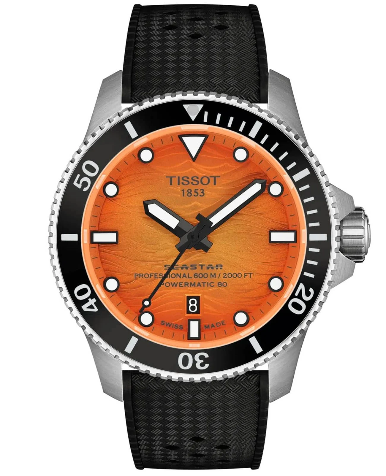 Tissot Seastar 2000 Professional Automatic 44 мм — оранжевый циферблат