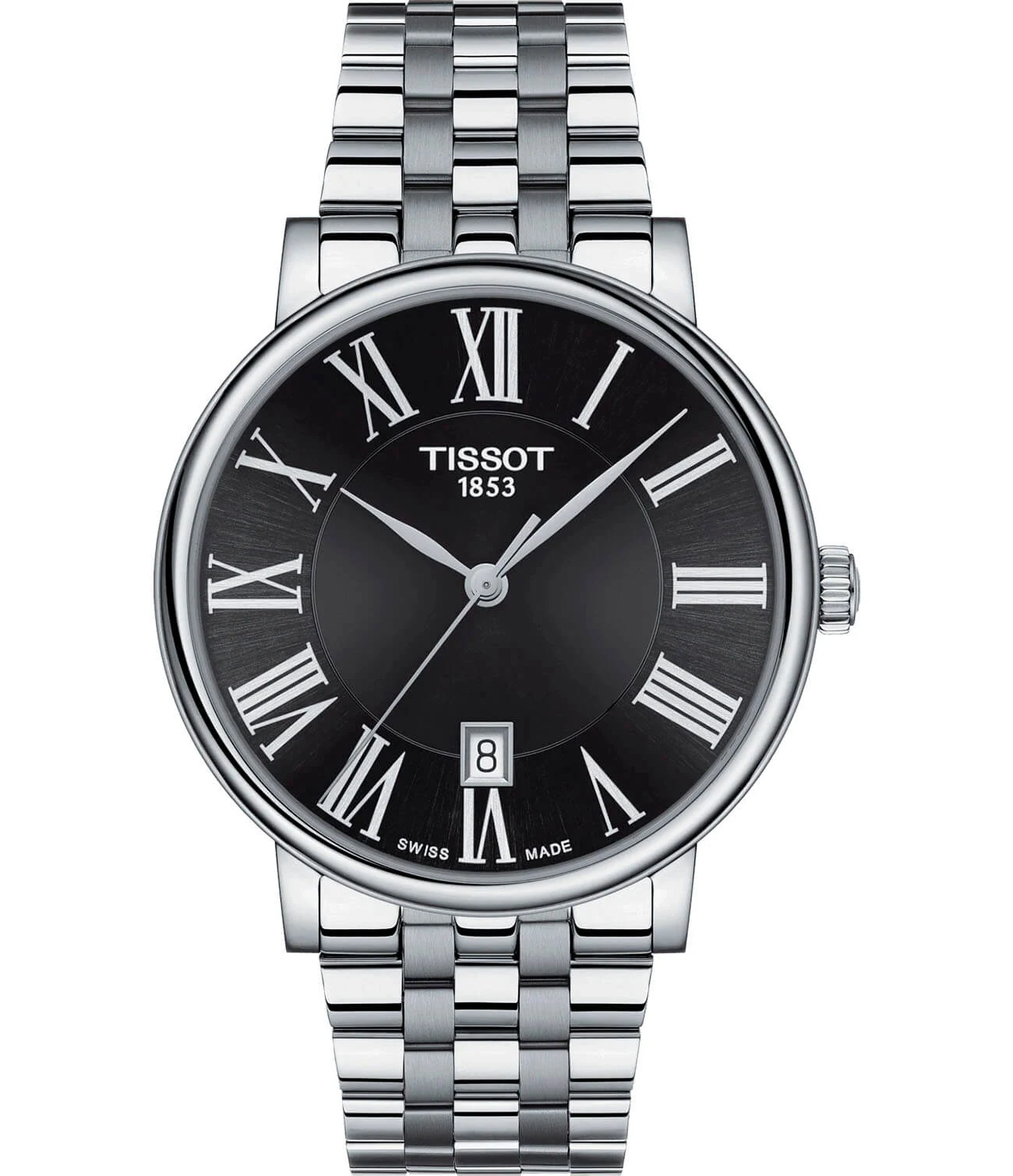 Tissot Carson Premium 40 мм — чёрный циферблат