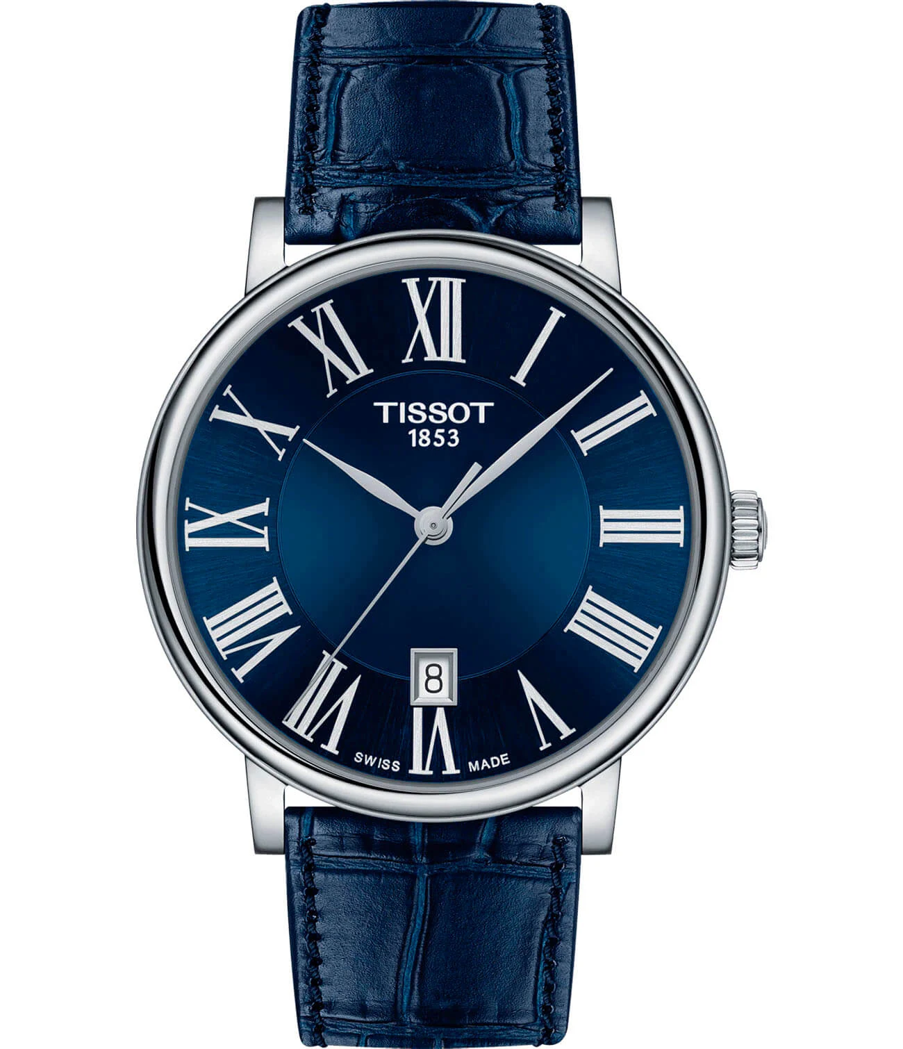Tissot Carson Premium 40 мм — синий циферблат