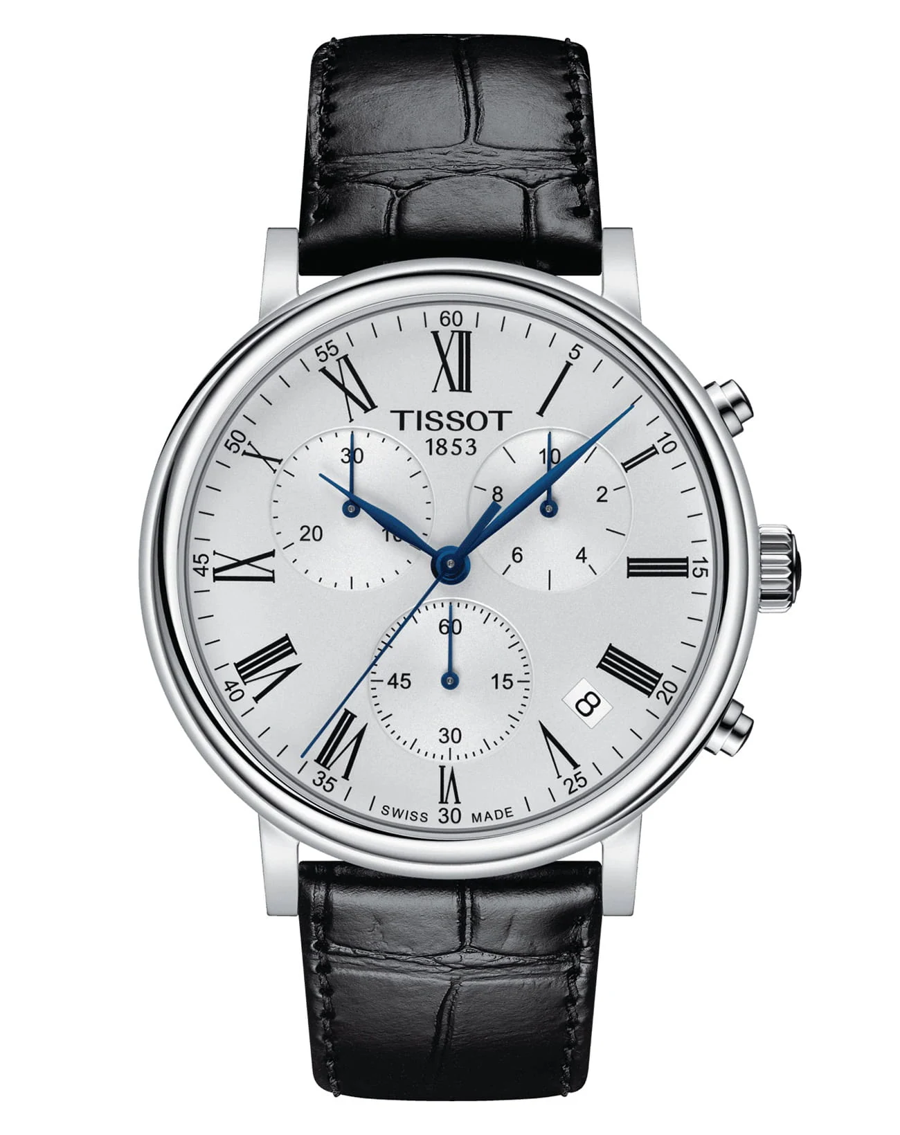 Tissot Carson Premium Chronograph 41 мм — серебристый циферблат