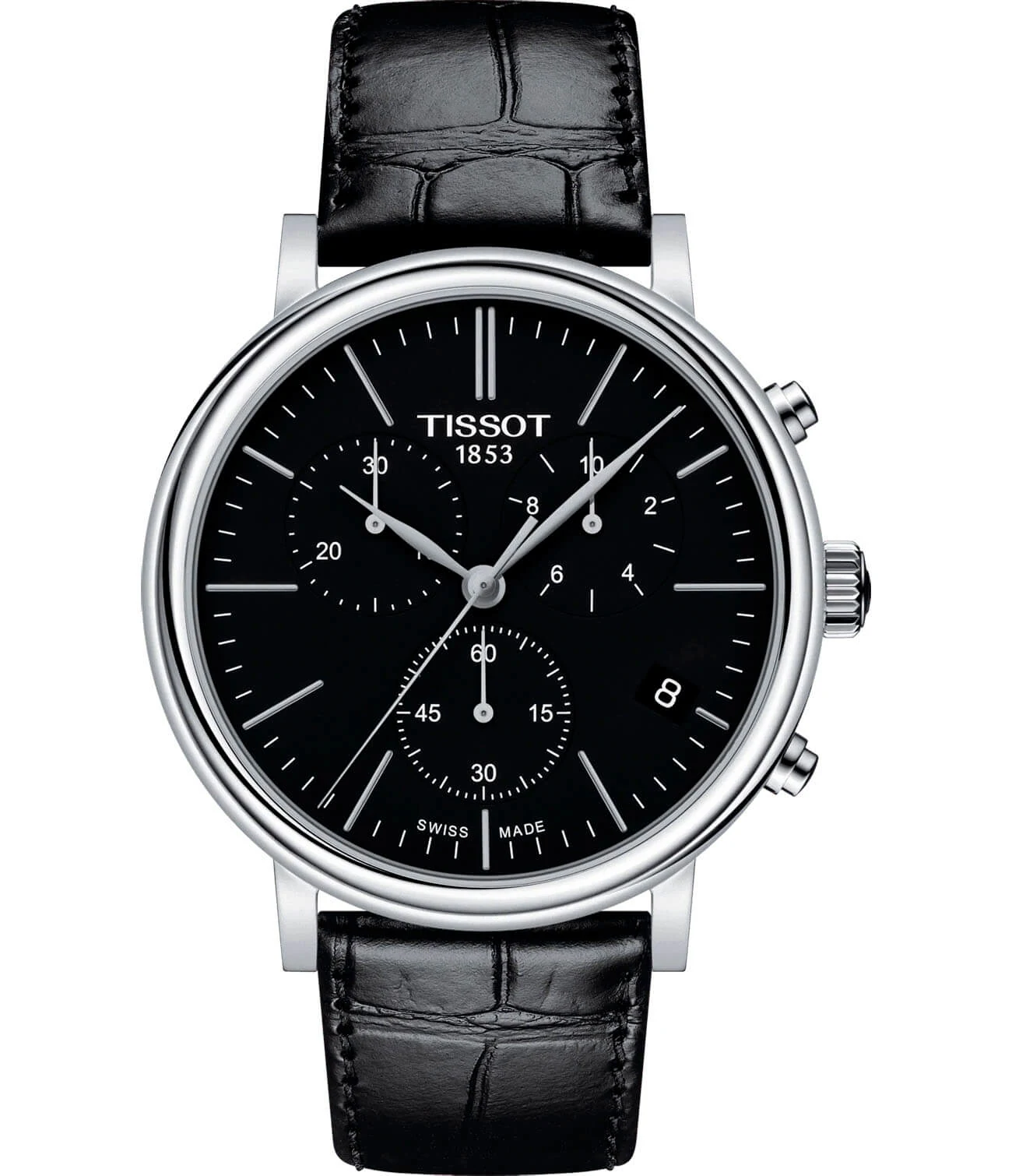 Tissot Carson Premium Chronograph 41 мм — чёрный циферблат