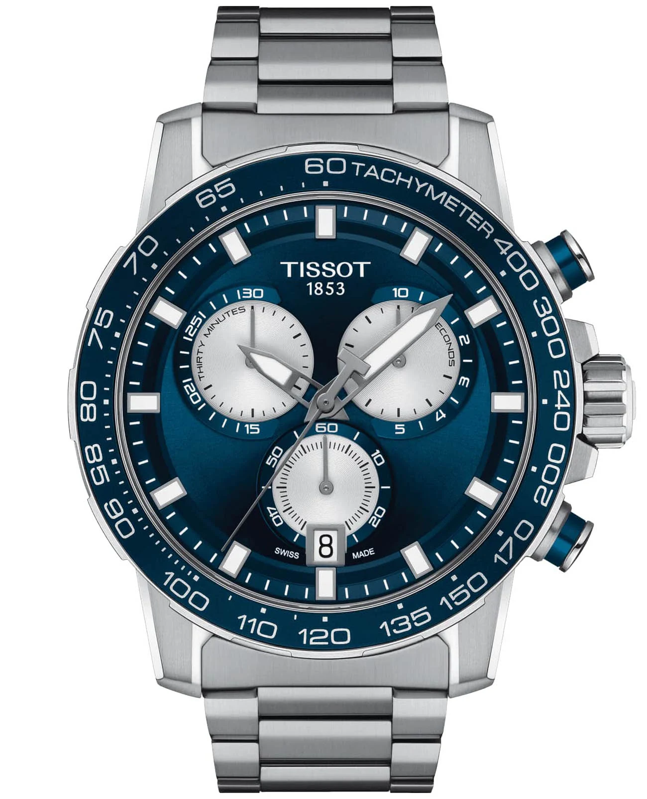Tissot Supersport Chrono 45,5 мм — синий циферблат