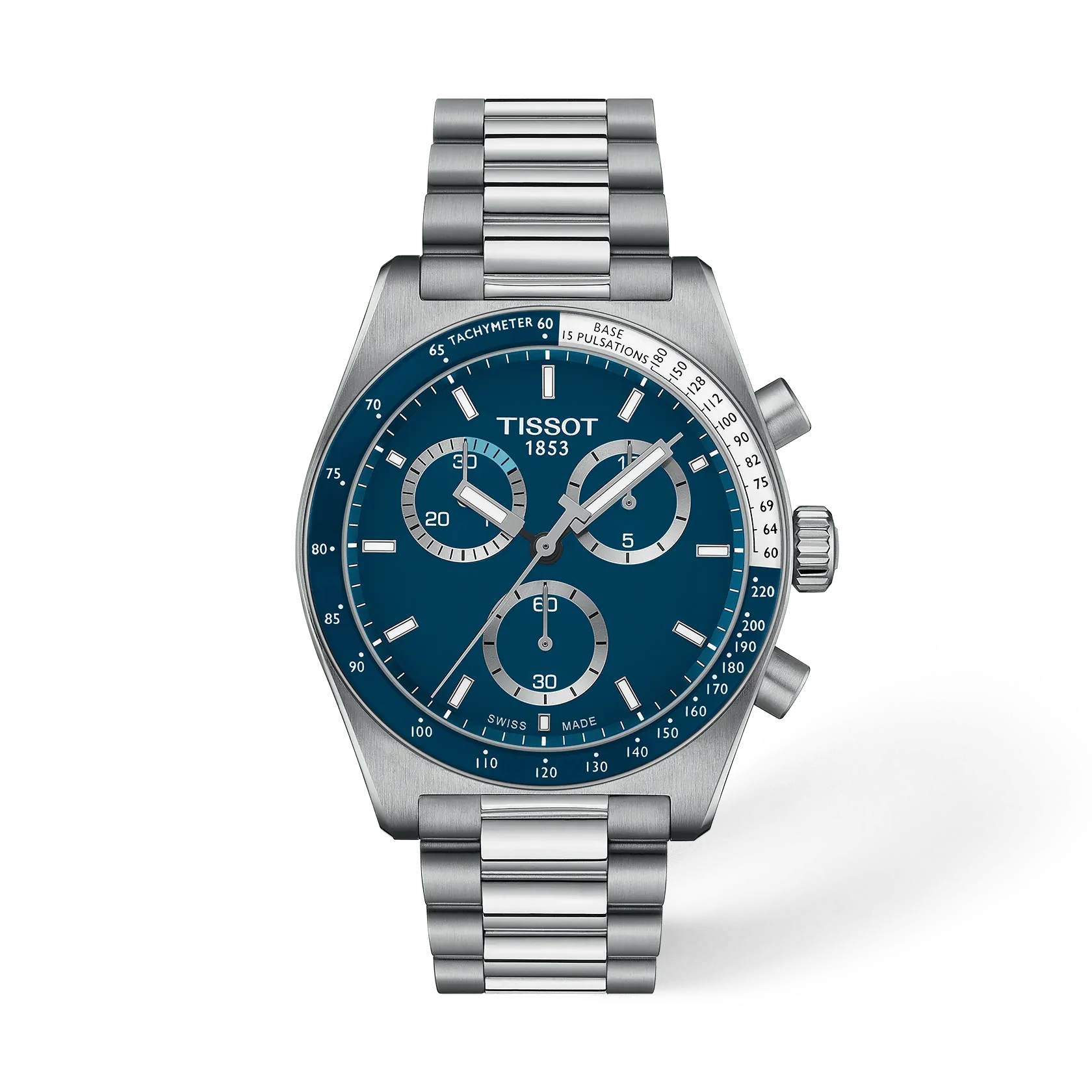 Tissot PR 516 Chronograph 40 мм — синий циферблат