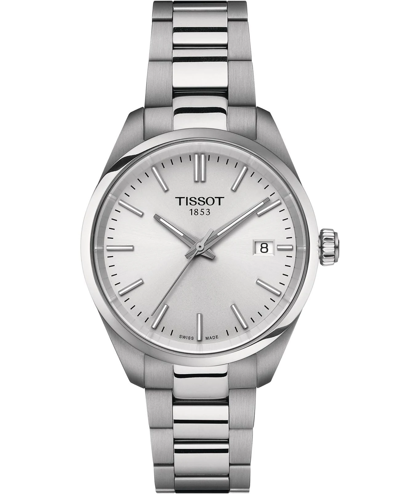Tissot PR 100 34 мм — серебристый циферблат