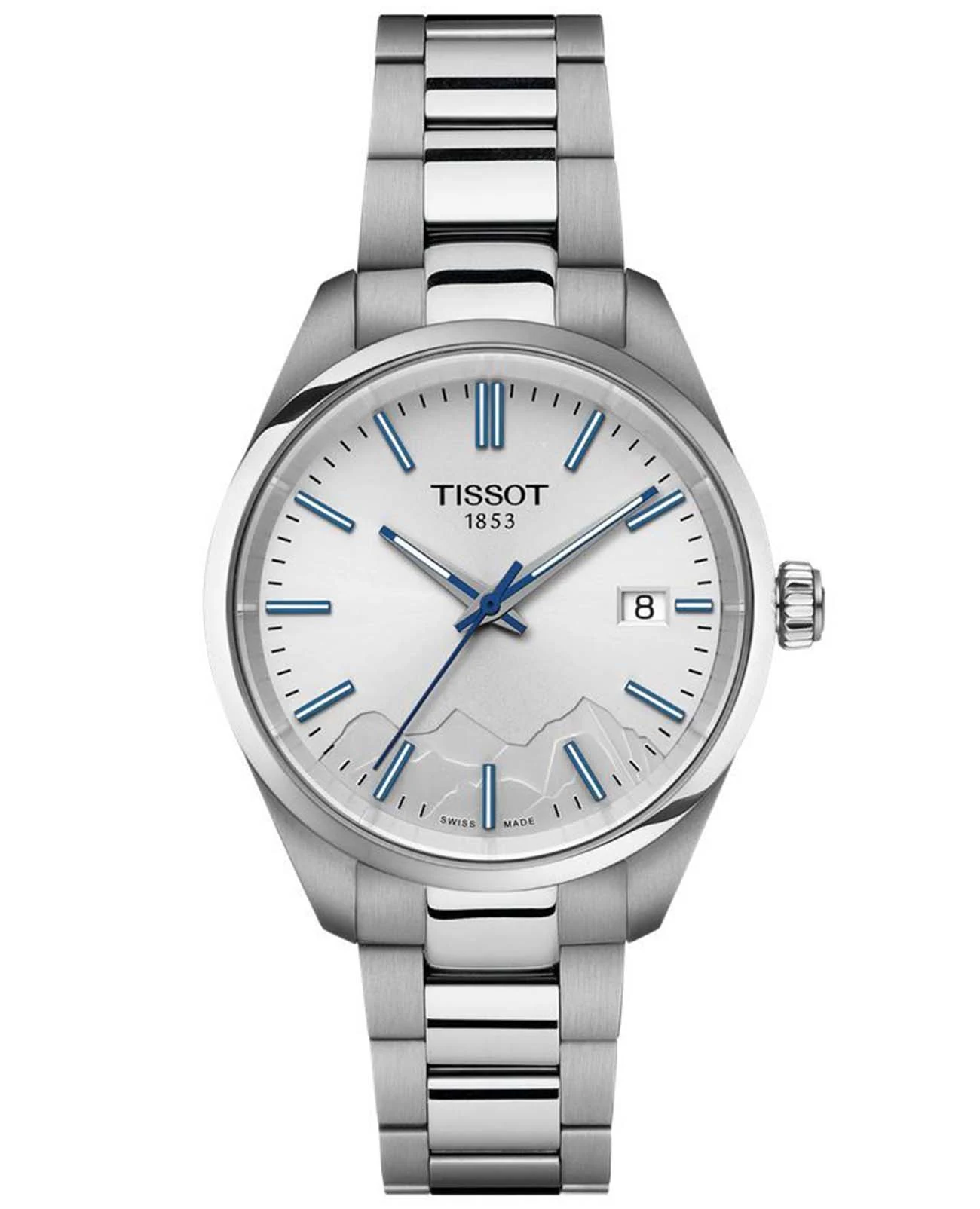 Tissot PR 100 Jungfraubahn 34 мм — серебристый циферблат