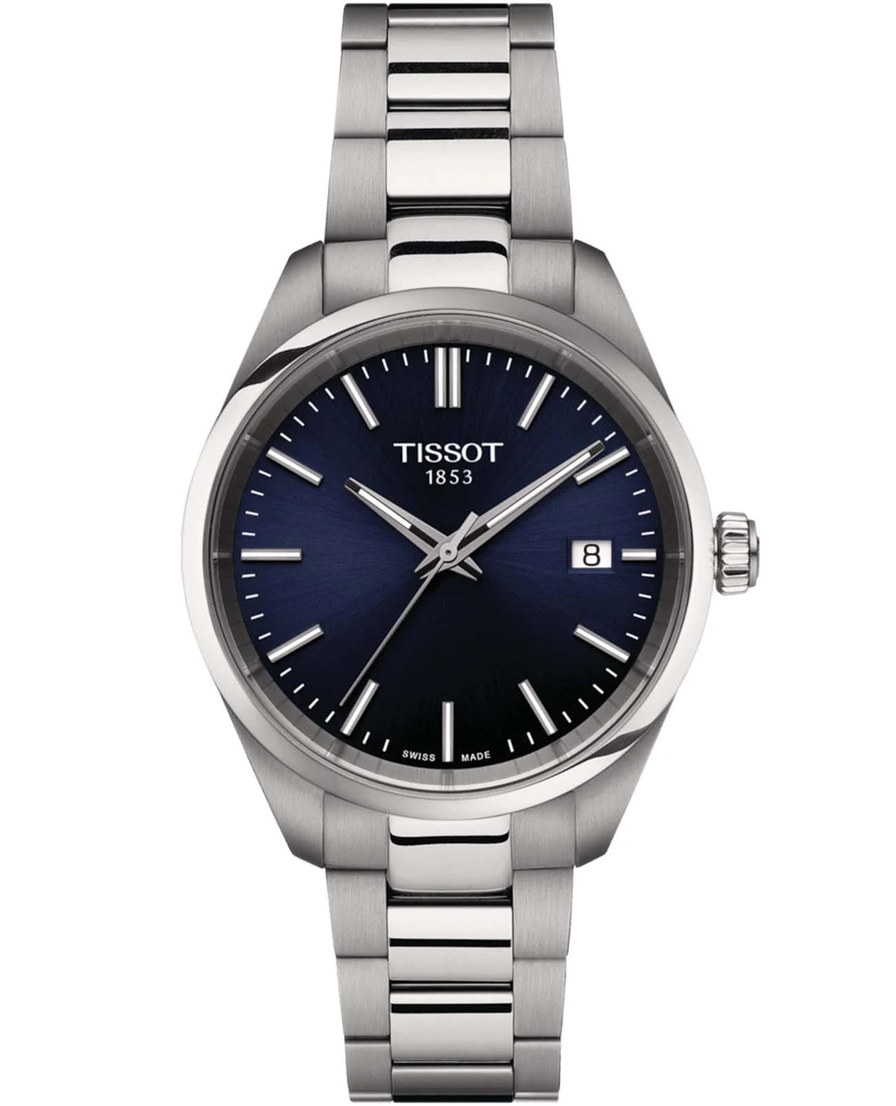Tissot PR 100 34 мм — синий циферблат