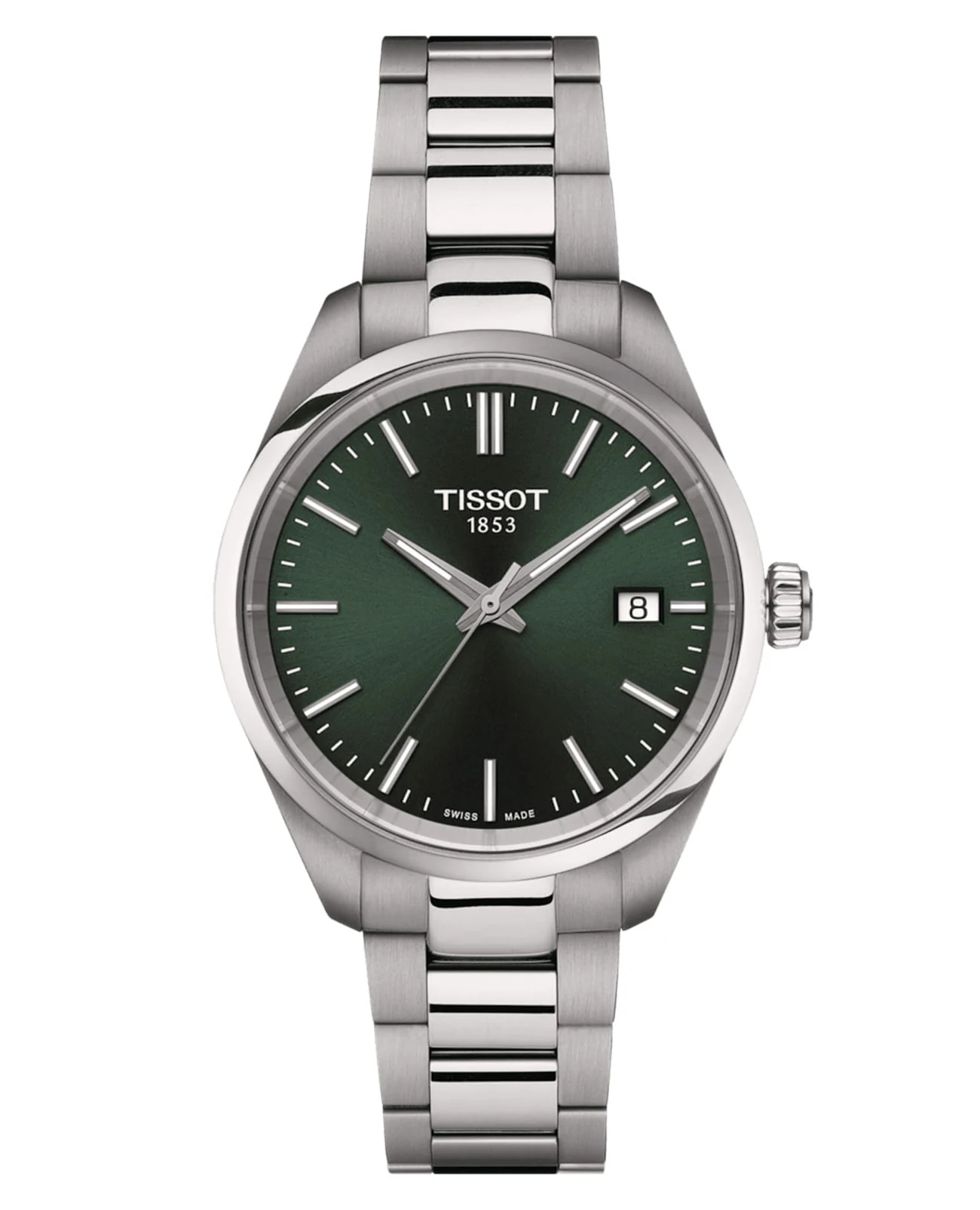 Tissot PR 100 34 мм — зелёный циферблат
