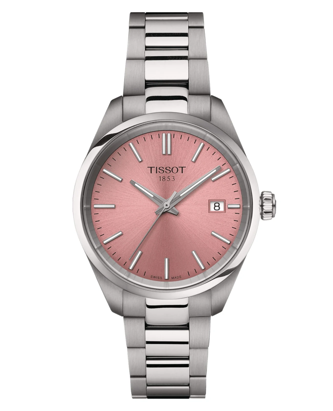 Tissot PR 100 34 мм — розовый циферблат