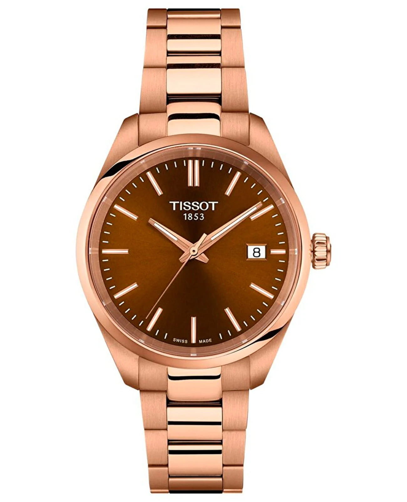 Tissot PR 100 34 мм — коричневый циферблат
