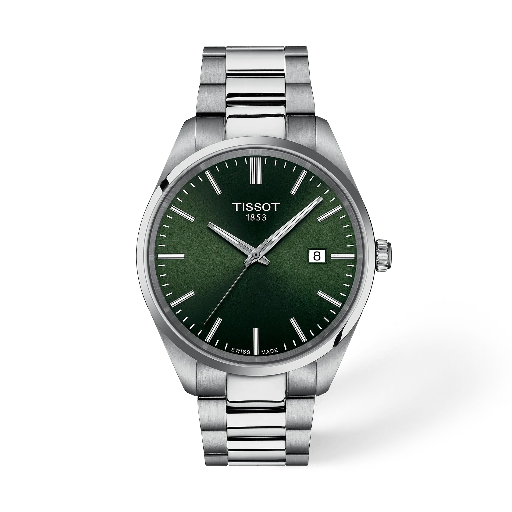 Tissot PR 100 40 мм — зелёный циферблат