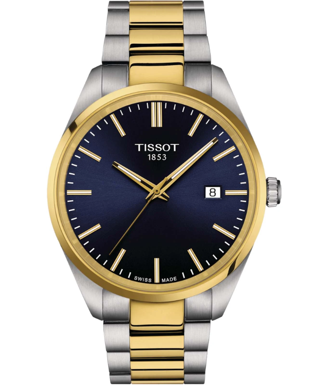 Tissot PR 100 40 мм — синий циферблат