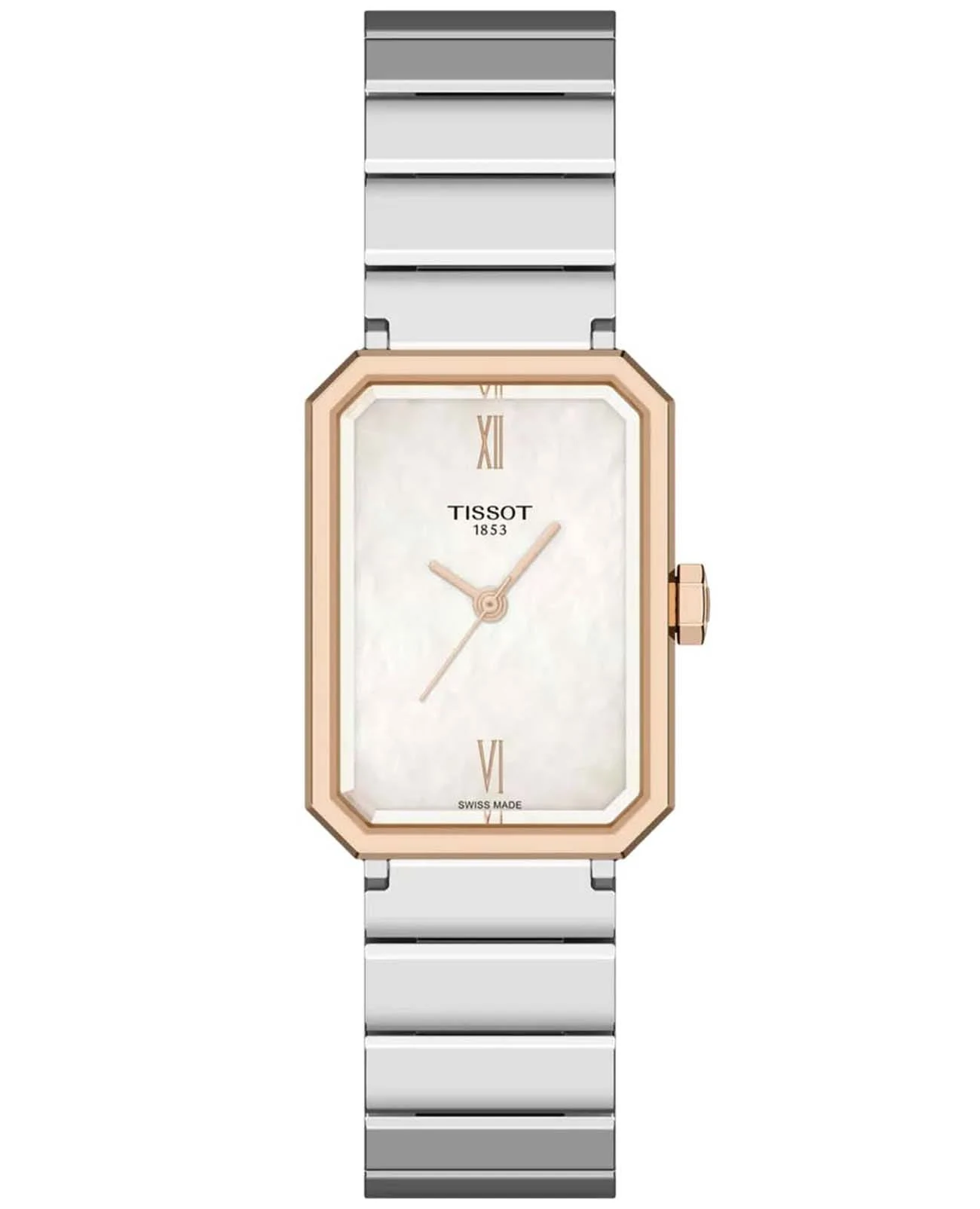 Tissot SRV 21,8 × 30 мм — белый перламутровый циферблат