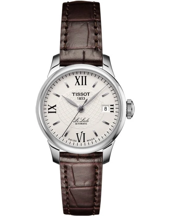 Tissot Le Locle Automatic 25 мм — белый циферблат, кожаный ремешок