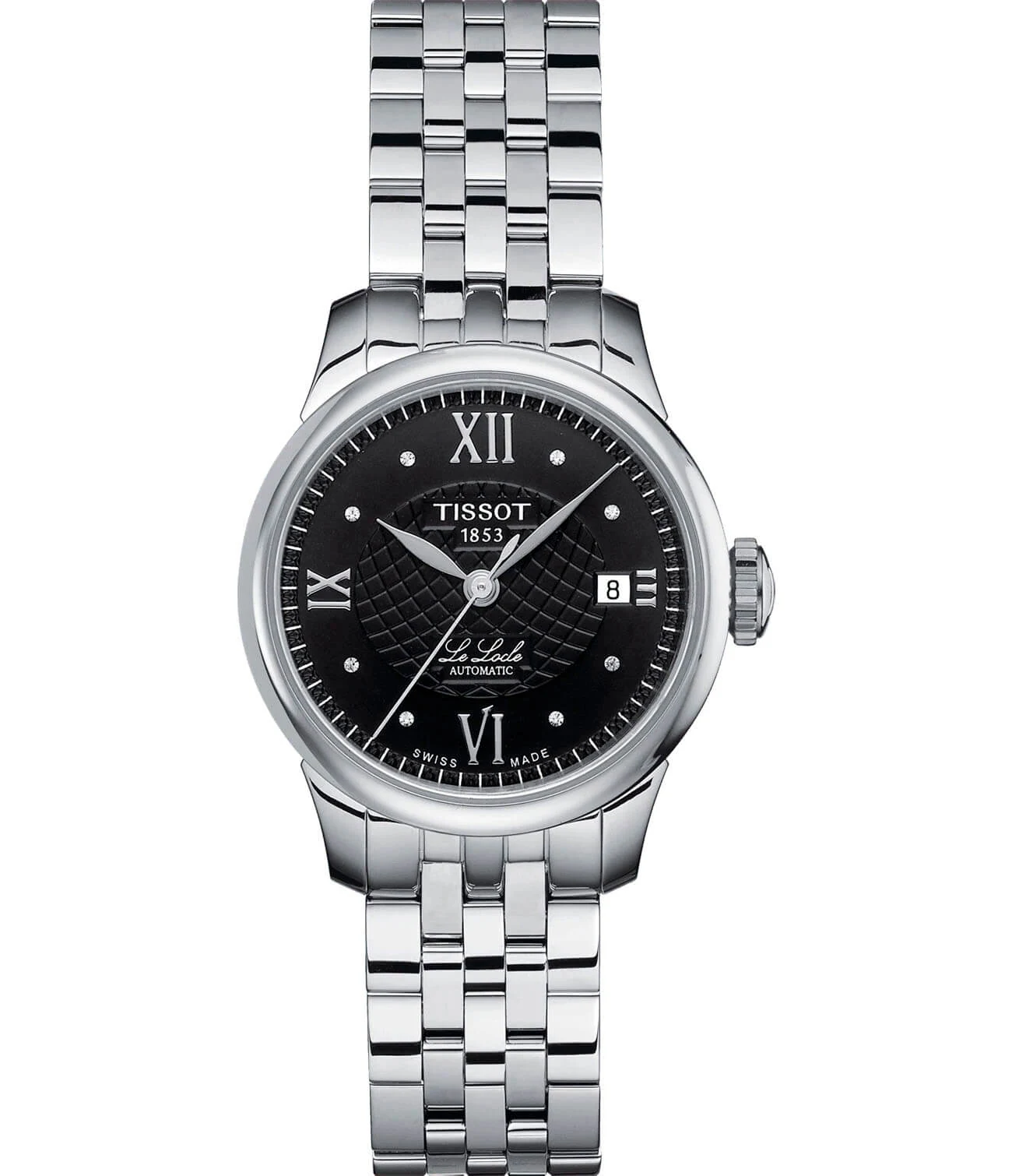 Tissot Le Locle Automatic Lady 25,3 мм — чёрный циферблат