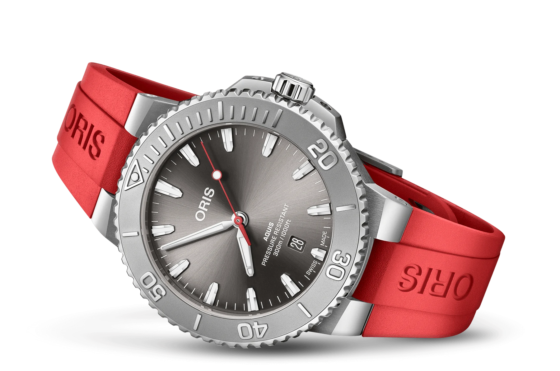 Oris Aquis Date Relief 43,5 мм, серый
