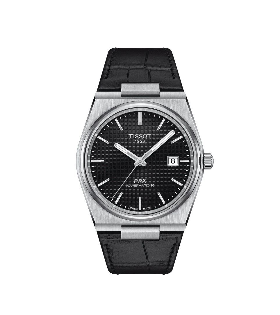 Tissot PRX 40mm Black (кожа)