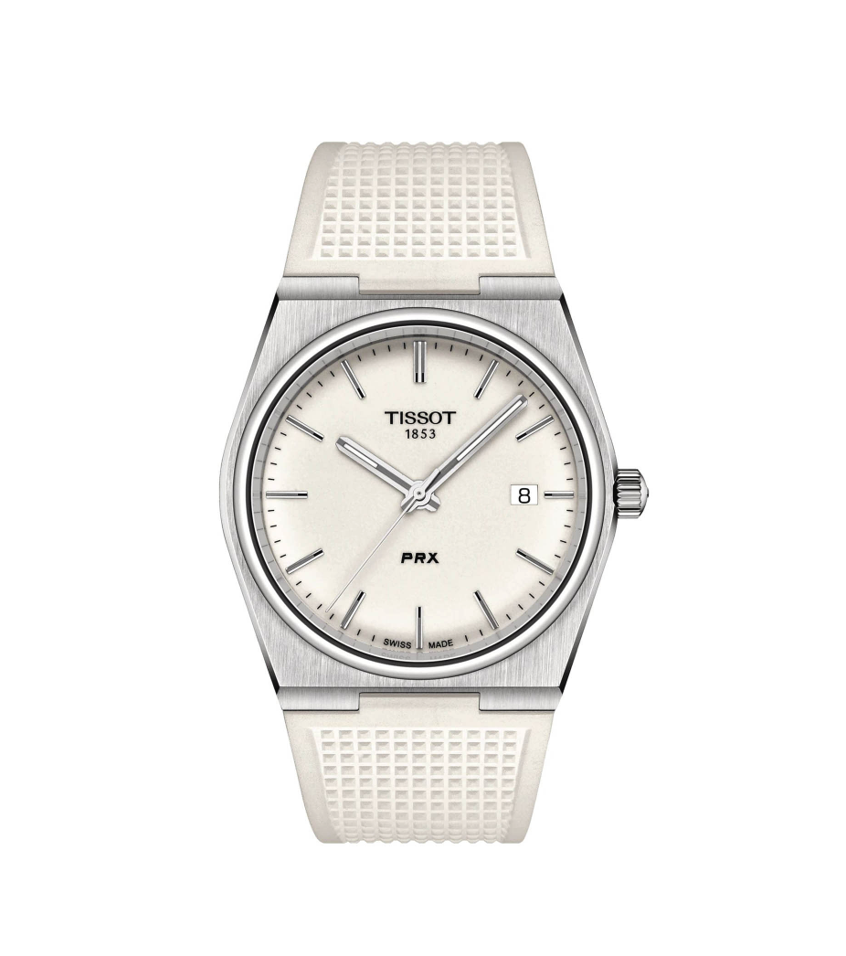 Tissot PRX 40mm White (каучук)