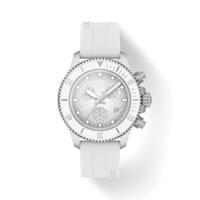 Tissot Seastar 1000 Chronograph 38mm White (ремешок)