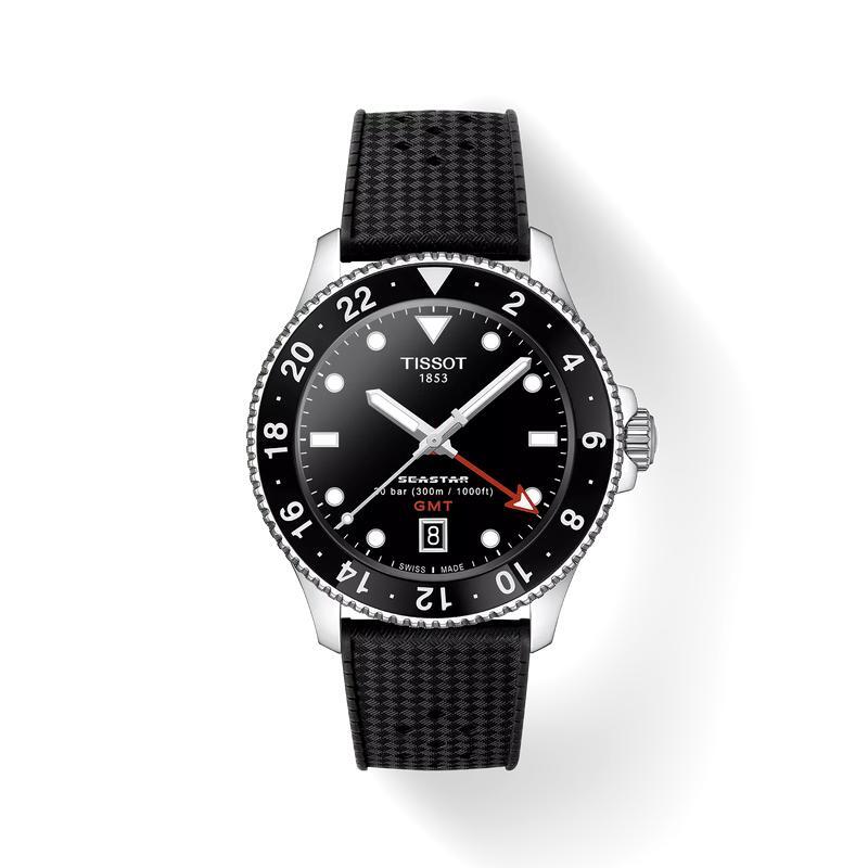 Tissot Seastar 1000 GMT 40mm Black (ремешок)