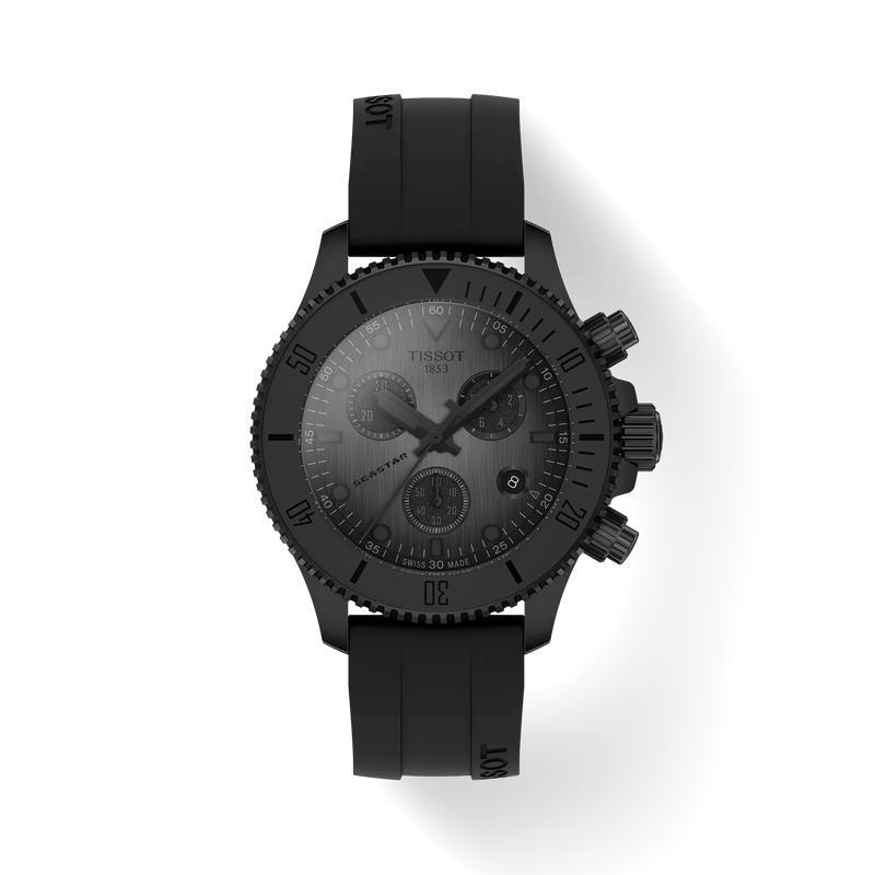 Tissot Seastar 1000 Chronograph 38mm Black (ремешок)