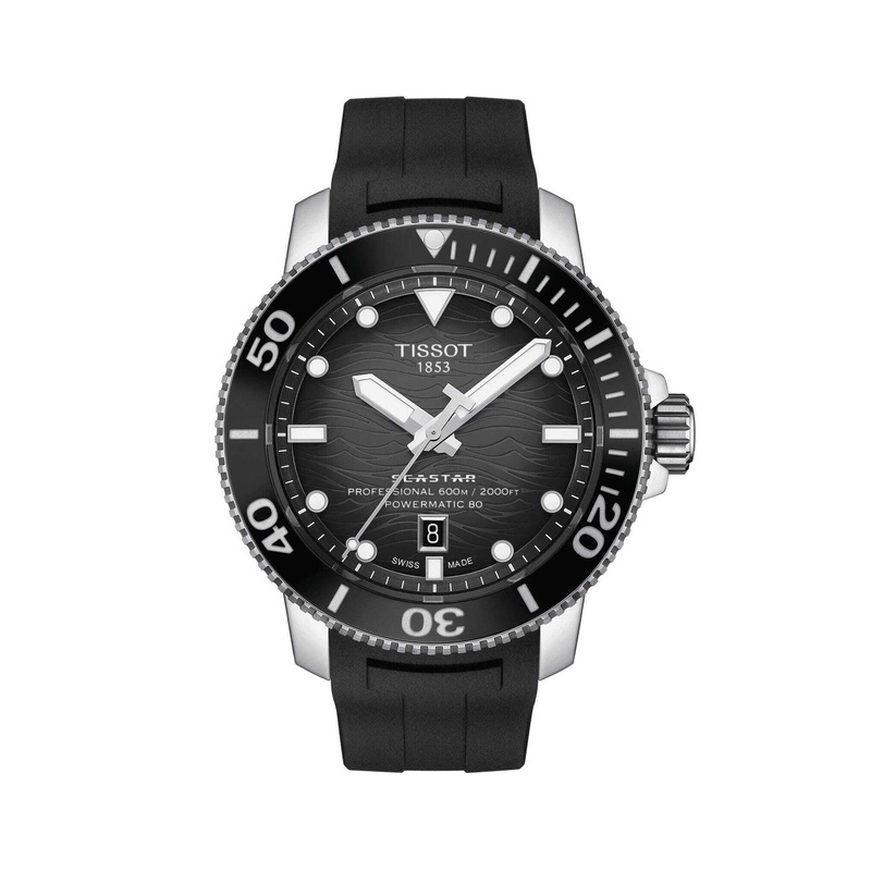 Tissot Seastar 2000 46mm Grey-Black (ремешок)
