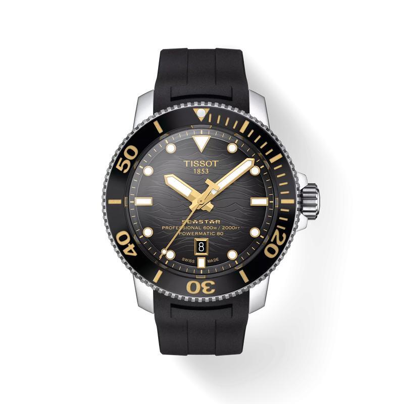 Tissot Seastar 2000 46mm Grey-Black (ремешок)